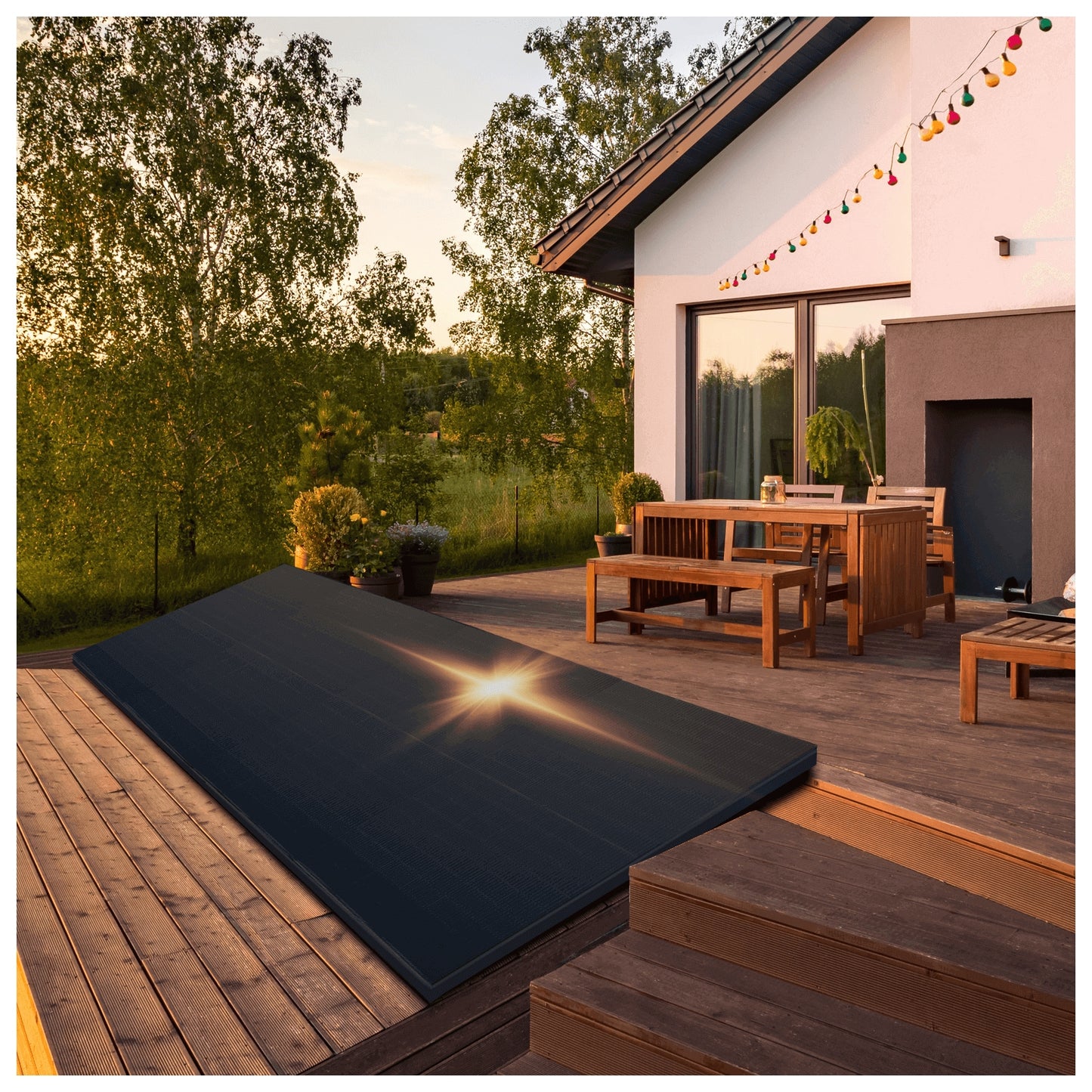 Сонячні модулі 460 Вт двосторонні з чорною рамою