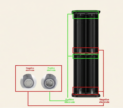 Портативний павербанк USB-C 18W з 4 змінними батарейками 21700