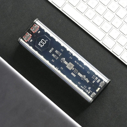 Портативний павербанк USB-C 18W з 4 змінними батарейками 21700