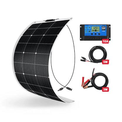 Сонячна панель 100 Вт Dokio гнучка водостійка сонячний модуль 12V