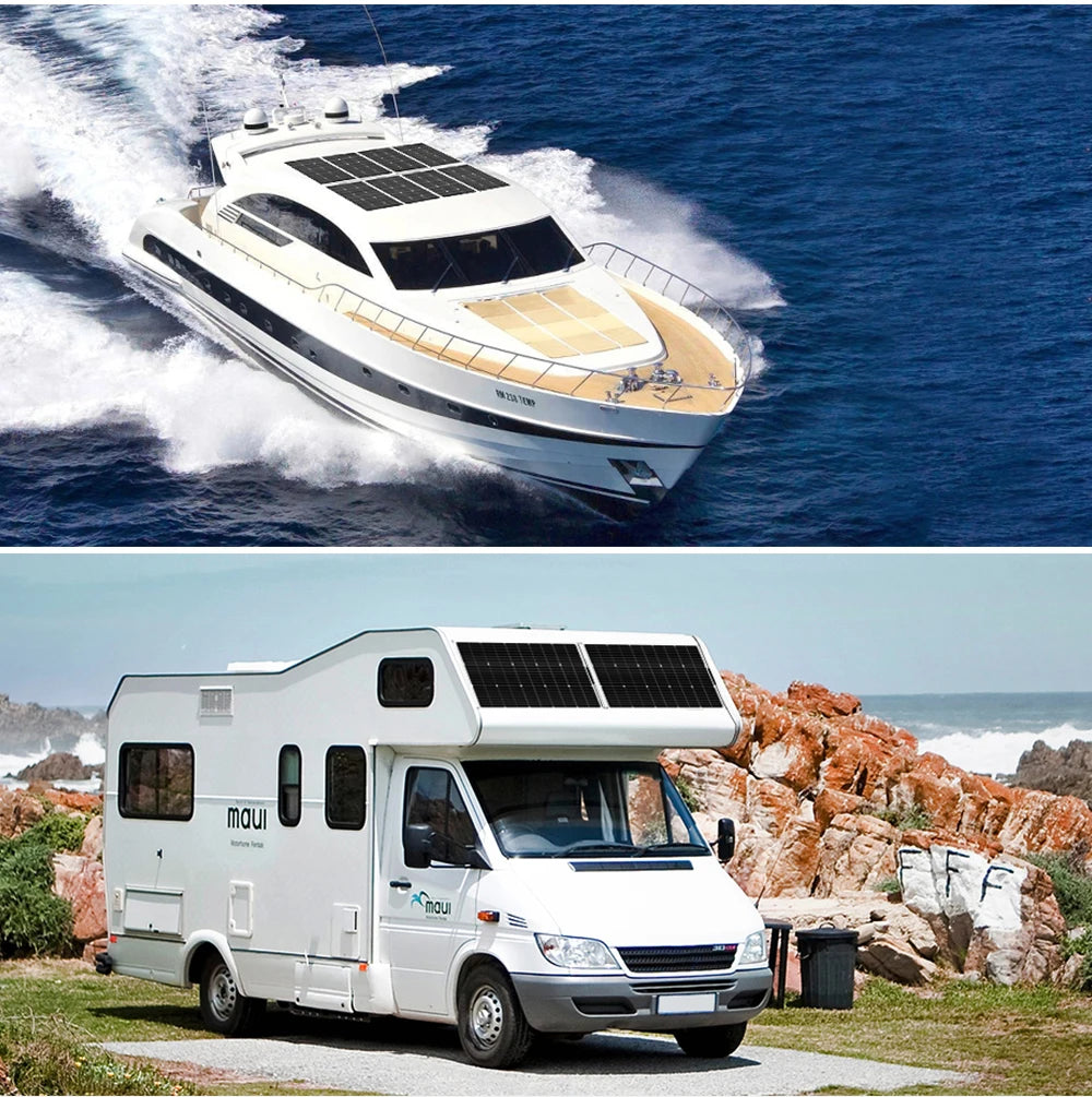 Сонячна панель 100 Вт Dokio гнучка водостійка сонячний модуль 12V