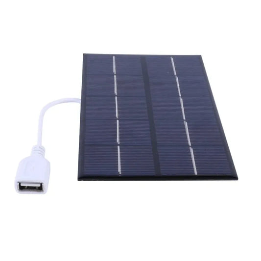 Портативна сонячна панель 5W 5V з USB-зарядкою для смартфонів та павербанків