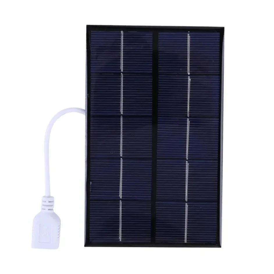 Портативна сонячна панель 5W 5V з USB-зарядкою для смартфонів та павербанків