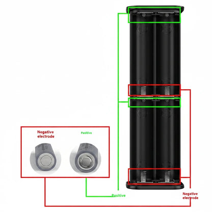 Портативний павербанк USB-C 18W з 8 змінними батарейками 21700